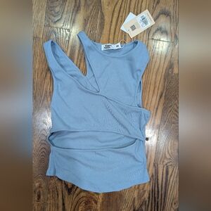 NWT tiger mist cut out tank top